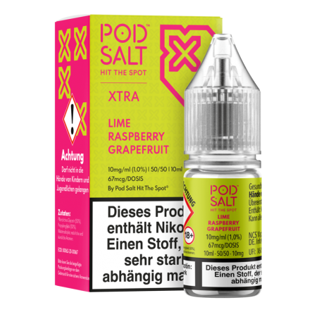Pod Salt Xtra - Lime Raspberry Grapefruit - 10 ml Nikotinsalz Liquid