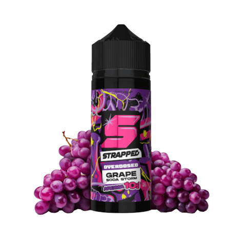 Strapped Aroma Overdosed - Grape Soda Storm - 10 ml Longfill
