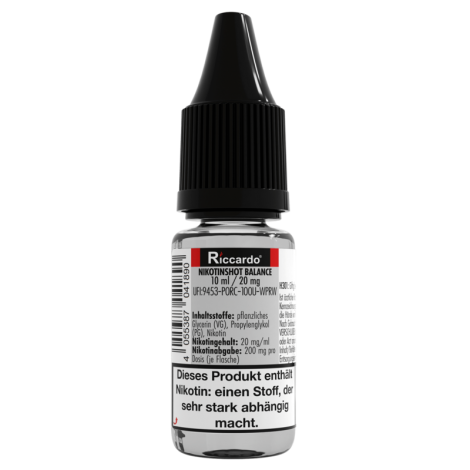 Riccardo  Balance Nikotin-Shot - 10 ml