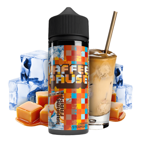 Kaffeepause Aroma by Steamshots - Karamell Frapp  Ice - 10 ml Longfill