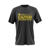 Bang Juice T-Shirt Yellow Print Caution Stripes Merchandise