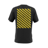 Bang Juice T-Shirt Yellow Print Caution Stripes Merchandise