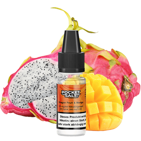 Drip Hacks Pocket Salt - Dragonfruit & Mango - 10 ml Nikotinsalz Liquid