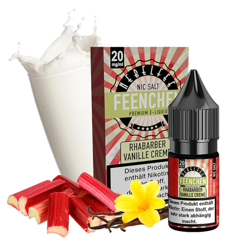 Nebelfee Feenchen E-Liquid - Rhabarber Vanillecreme - 10 ml Nikotinsalz