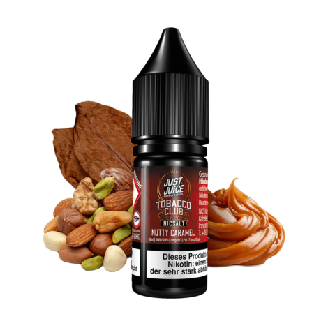 Just Juice Tobacco Club - Nutty Caramel - 10 ml Nikotinsalz Liquid